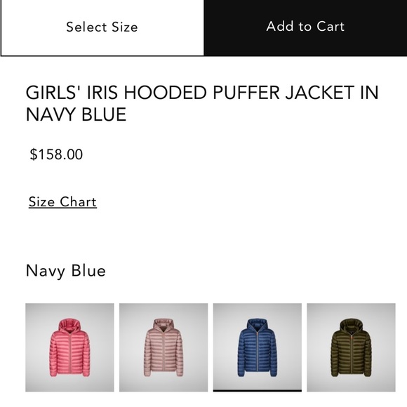 NWOT Save The Duck Lightweight Puffer Jacket Kids 4 - Picture 4 of 17